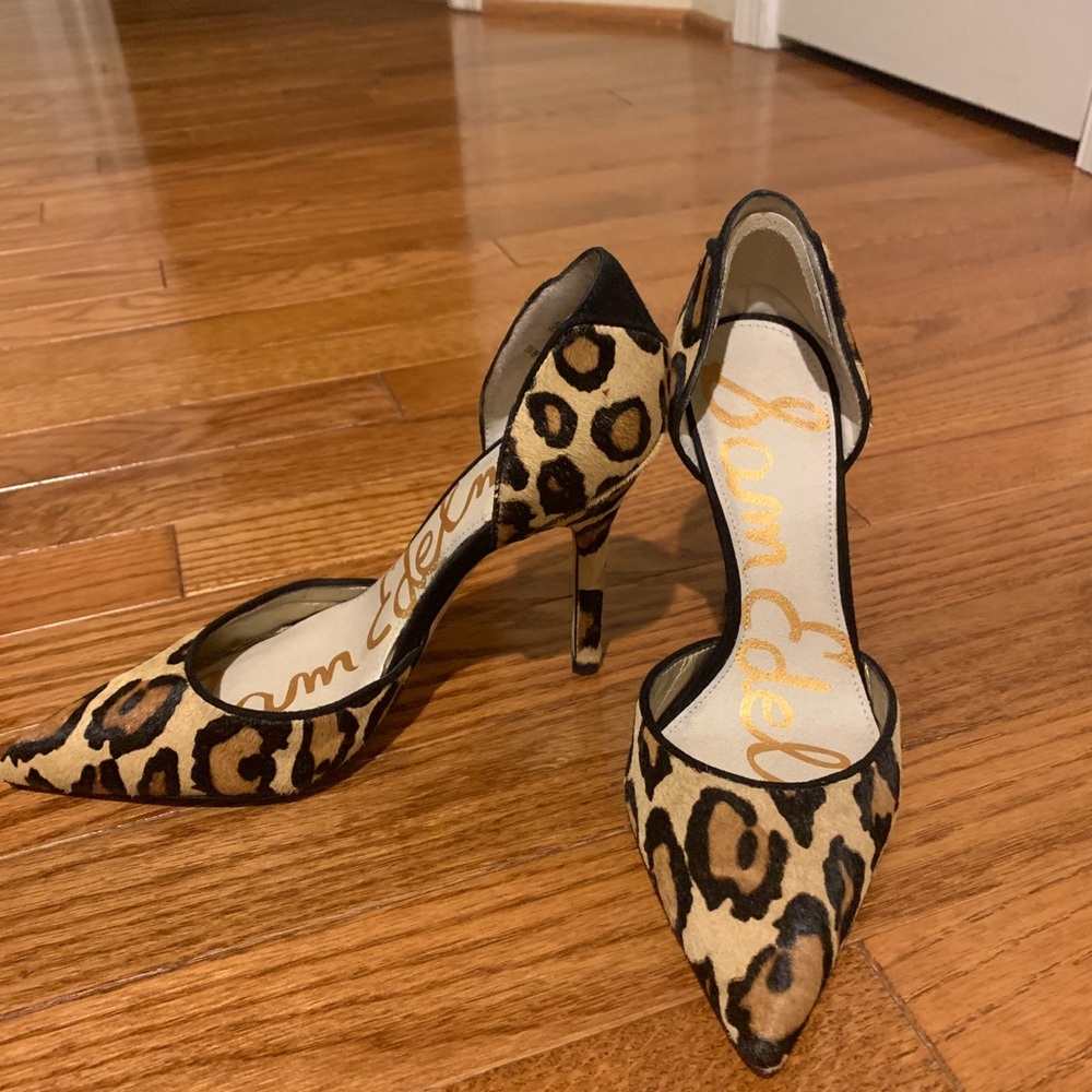 Sam Edelman Leopard heels, size 5